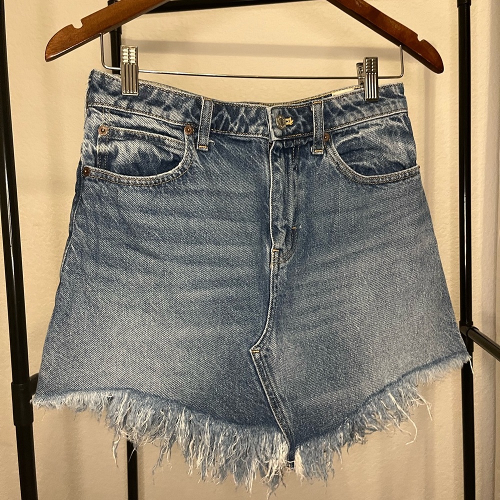 Free people denim skirt